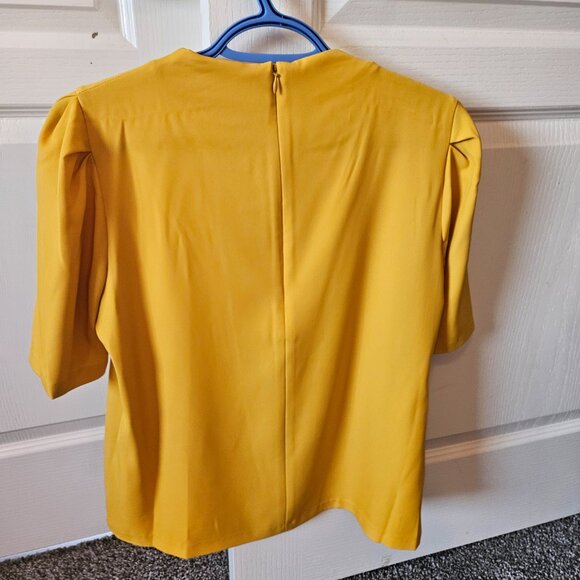 Calvin Klein puff sleeve blouse - Picture 2 of 4